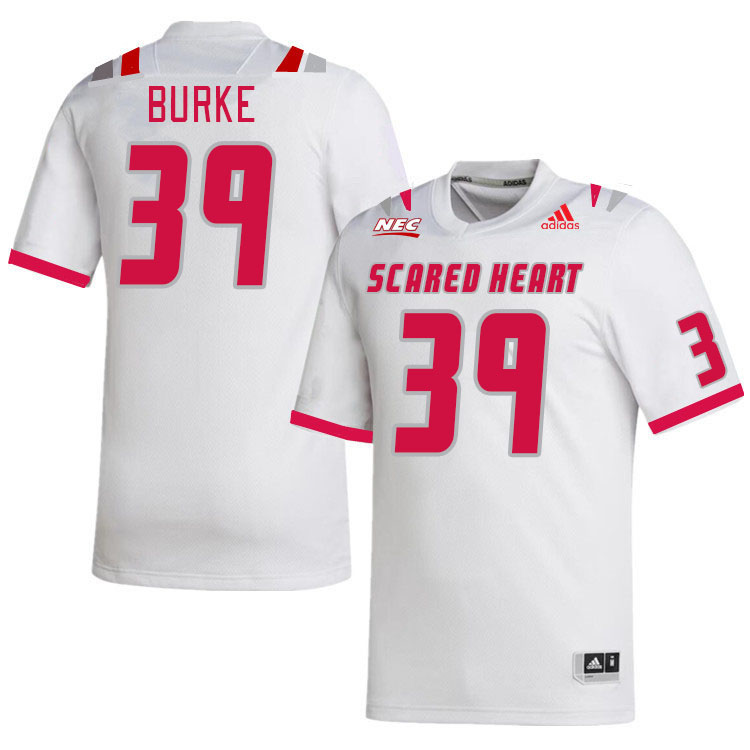 Men-Youth #39 Spencer Burke Scared Heart Pioneers 2023 College Football Jerseys Stitched-White